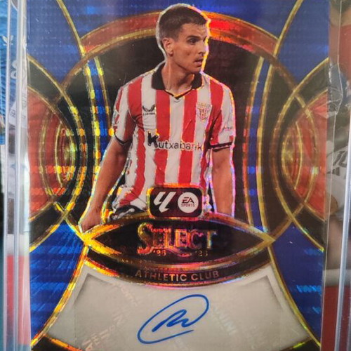 2025-26 Select La Liga Inigo Ruiz de Galarreta Blue Pulsar Autograph card new