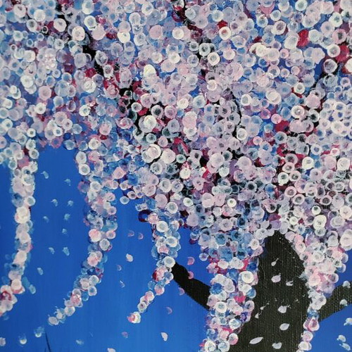 Handmade willow painting 50x40 cm