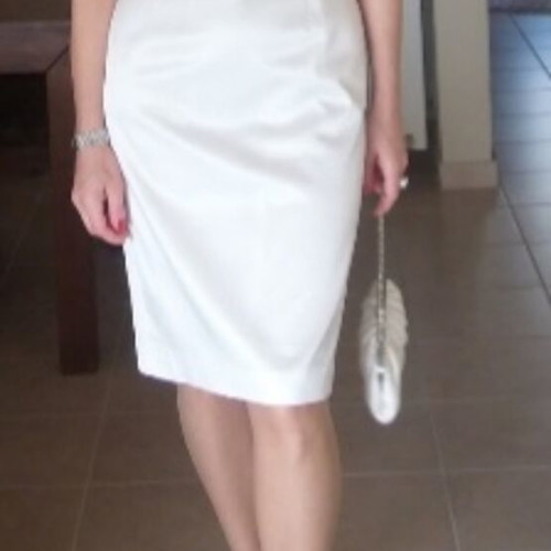 Ivory midi dress Badoo like new, ideal for civil wedding or baptism