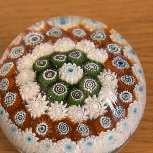 Murano millefiori decorative paperweight like new