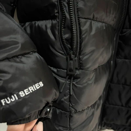 Superdry puffer jacket medium black new