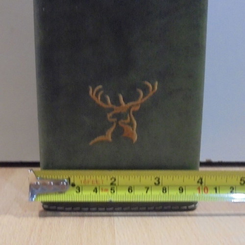 Glenfiddich Scotch Whisky promotional wooden case with leather lining like new