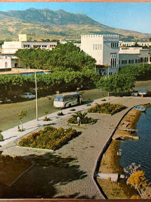 Kos Dodecanese postcard used, harbor 1980