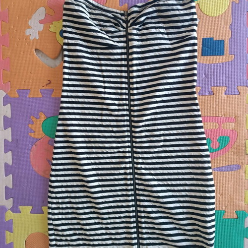 Behrska strapless dress medium black and white like new