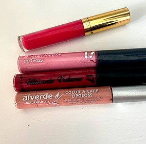 Lipgloss αχρησιμοποιητα σε διάφορα χρώματα και ΔΩΡΟ ενα lipgloss Escada. κραγιον