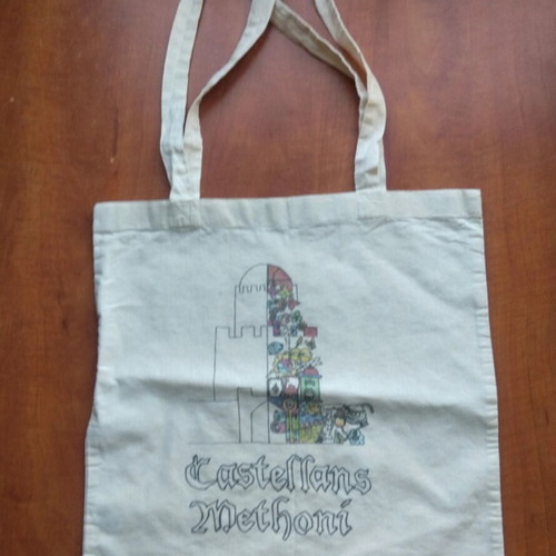 Canvas shoulder bag like new, beige