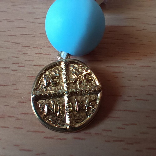 Keychain key wallet martyriko with konstantinato new, beige and turquoise