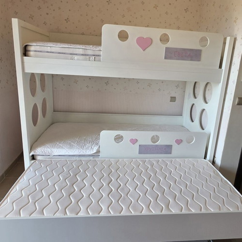 Moderno Spiti bunk bed with 3 beds and mattresses