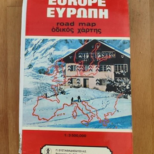 Efstathiadis Road Map of Europe used