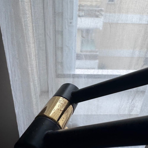 Floor lamp black design with dimmer used
