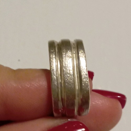 Silver ring 925 new, size 54