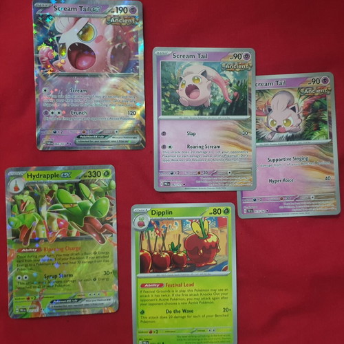 Hydrapple EX and Scream Tail EX Pokemon cards new
