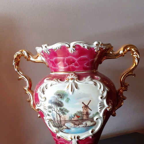 Vintage Italian vases-amphorae Sicas Sesto Fiorentino like new
