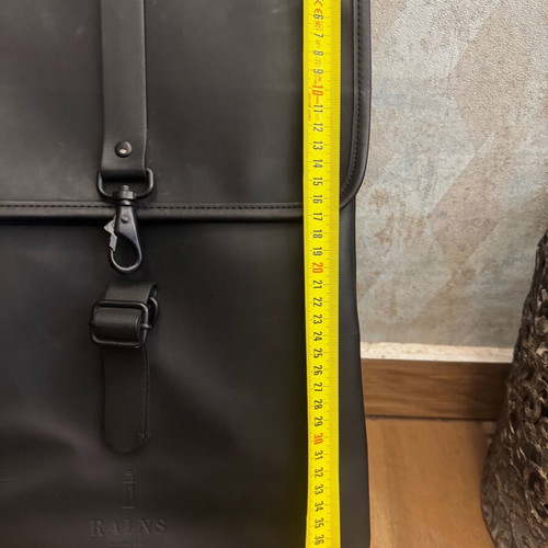 Rains backpack used, waterproof, black