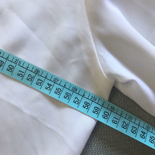 Pretty Roy white vintage shirt with embroidery and fabric buttons, like new