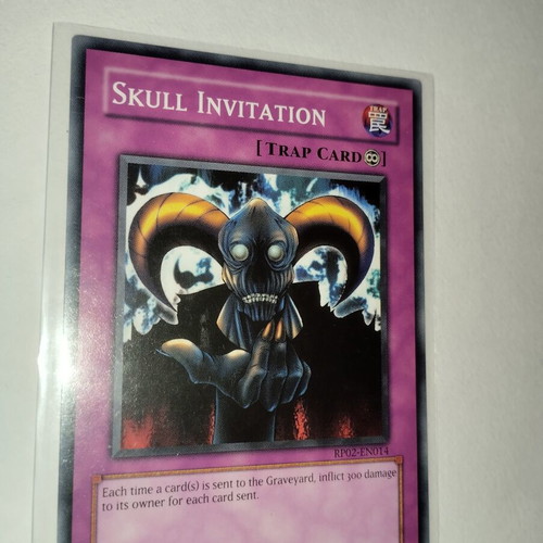 Skull Invitation Yu-Gi-Oh! trap card, common rarity
