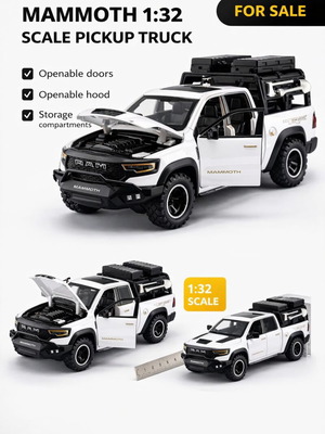 Dodge RAM TRX 1:32 μεταλλικό μοντέλο με φώτα και ήχο