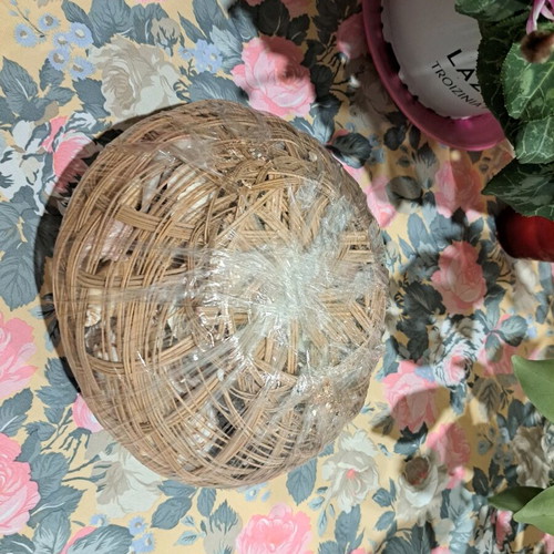 Basket with real seashells new for summer decoration