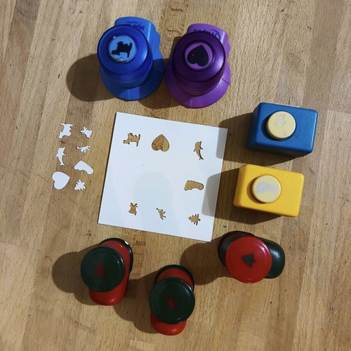 Craft punches used, pack