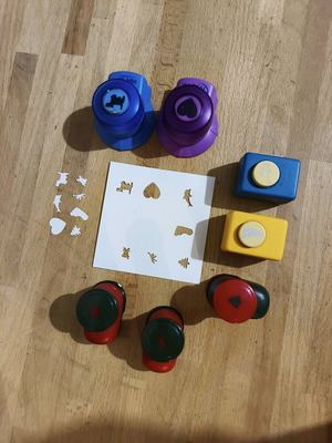 Craft punches used, pack