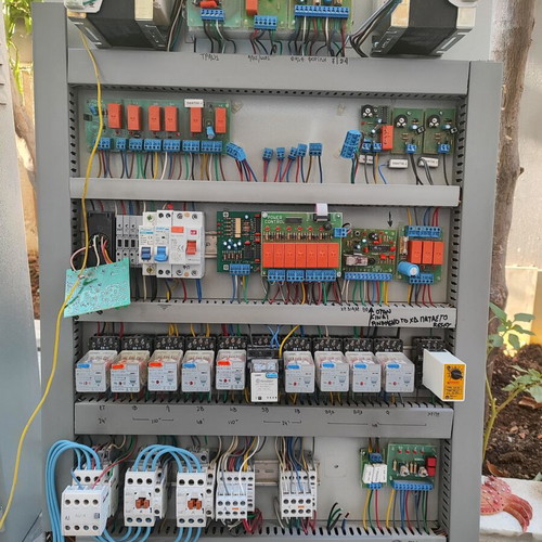 Industrial electrical control panel like new with contactors and relays