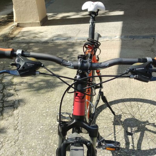 Ideal Crossmo men's trekking bike used, 24-speed Shimano, size L, red