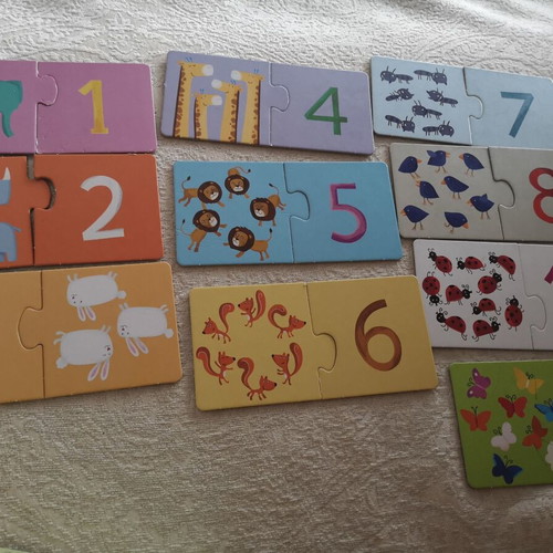 Puzzle 2 The Numbers used, set of 10 by Psychogios