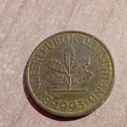 Germany 10 pfennig coin 1993 like new