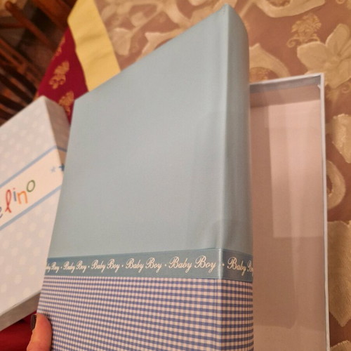 Princelino photo album for boy new with silver details