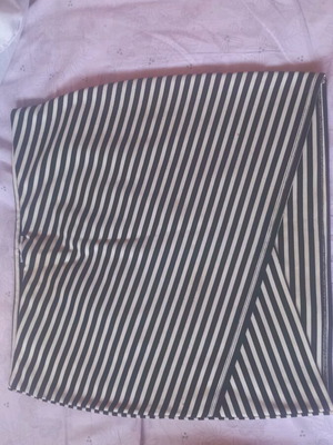 Mini women's skirt Zara like new, white and blue, size L