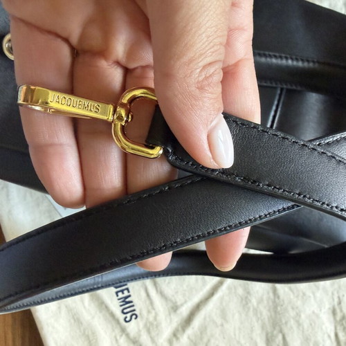 Jacquemus Bambimou black leather shoulder bag like new