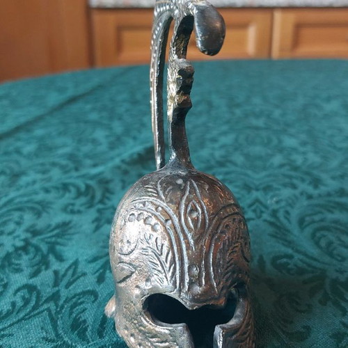 Spartan Helmet used, bronze decorative bell
