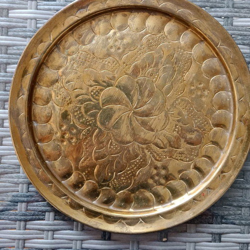 Copper tray used, early 20th century