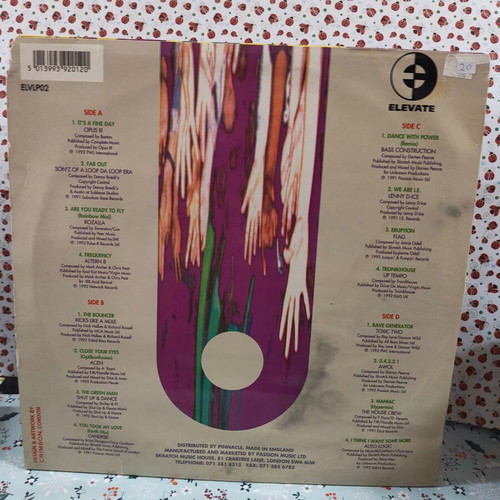 Rave II vinyl record used, strictly hardcore electronic