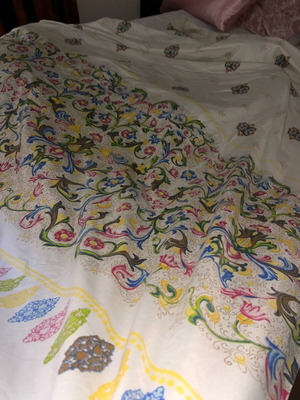 Duvet cover used with zipper, cotton for double bed