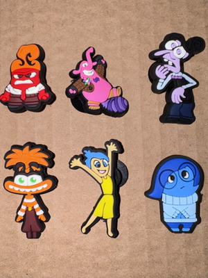 Disney Inside Out Crocs charms, set of 6