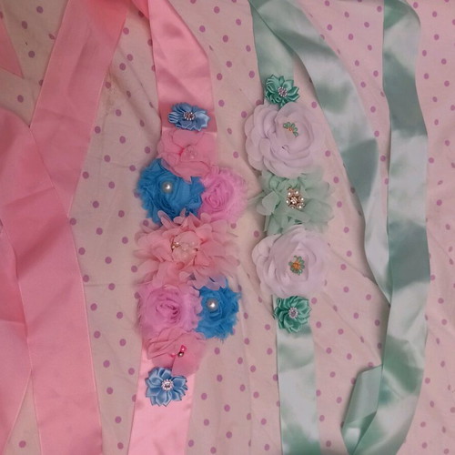 Belts like new, 2 with ribbon for dress