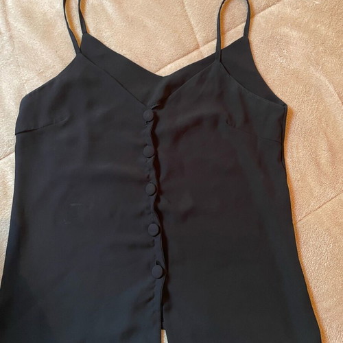 Blouse with buttons used, size s/m, black