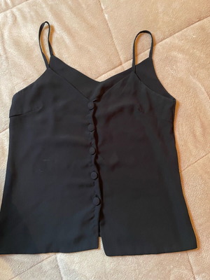 Blouse with buttons used, size s/m, black