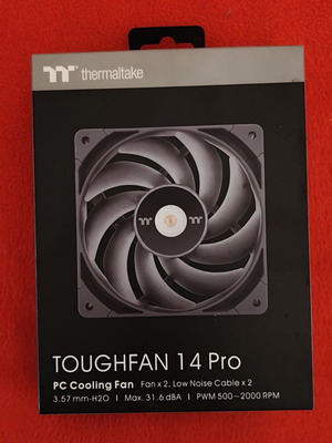 Thermaltake Toughfan 14 Pro πακέτο 2 τεμαχίων, καινούργιο ανεμιστήρες υπολογιστή 140mm