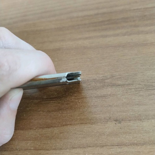 Scraper for stains and residues used