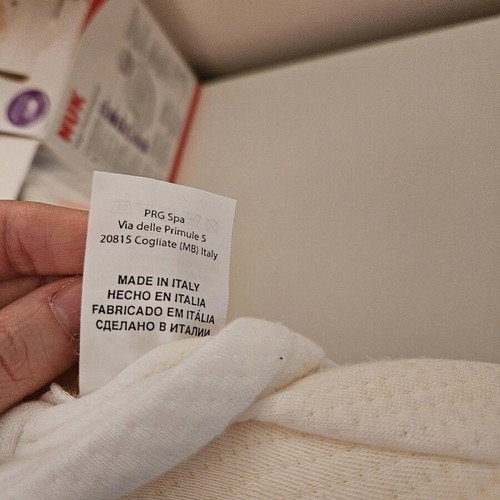 White pillow against reflux for bassinet like new