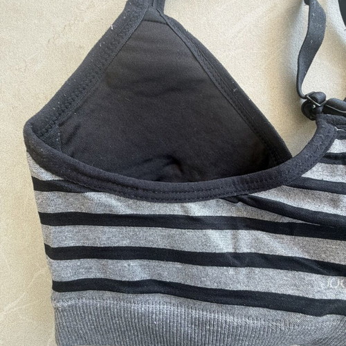 Jockey Seamless Striped Sports Bra, Size S