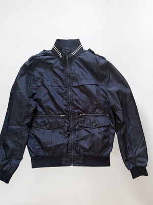 H&M bomber jacket used, blue, size S