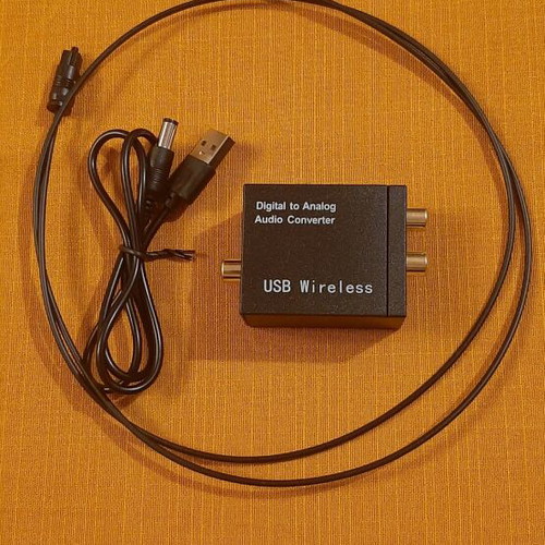Digital to analog signal converter adapter with Bluetooth new