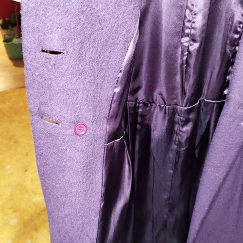Rebecca Blu purple wool coat like new, size M/L