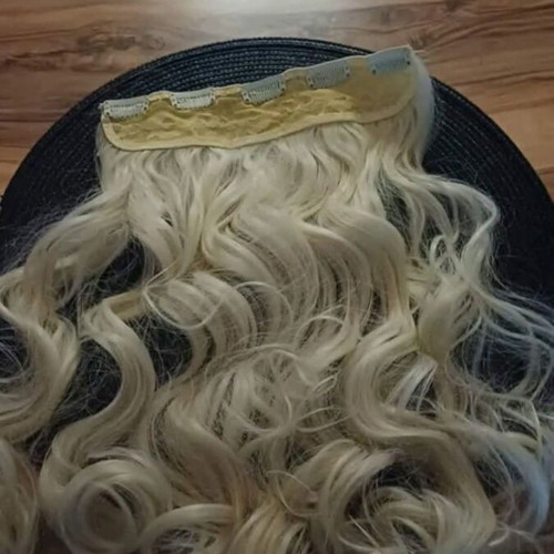Hair extensions blonde-beige, new, unused