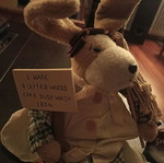 Decorative rabbit like new