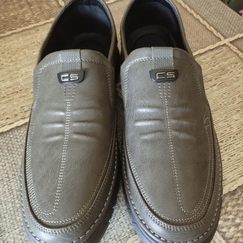 Men's shoes size 43, brown, artificial leather, like new