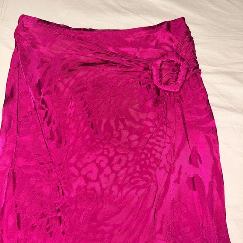 Midi Zara satin skirt like new, pink, size XS